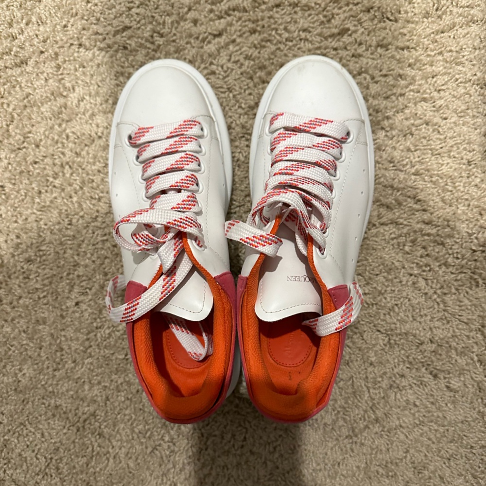 Pink & orange authentic Alexander Mcqueens